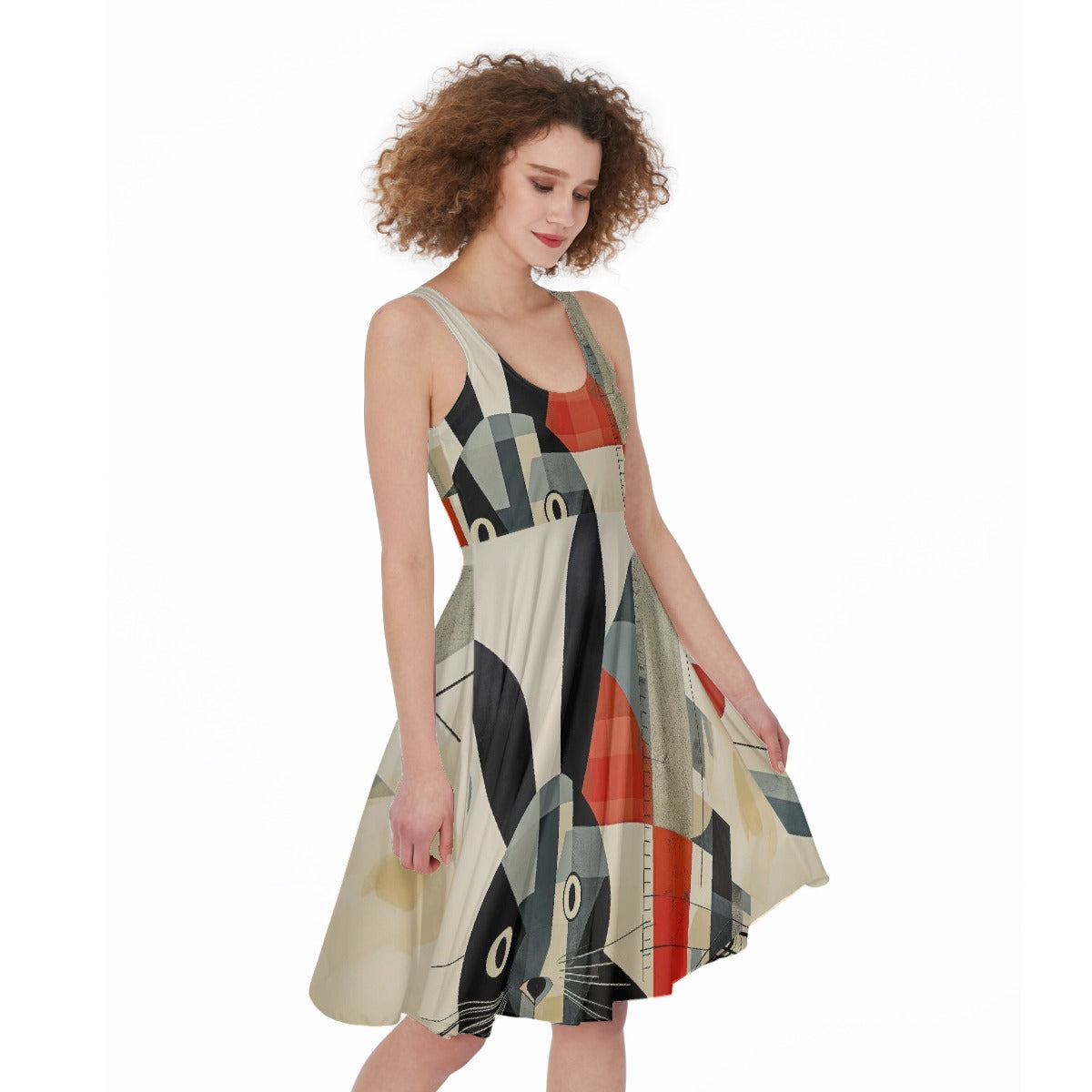 All-Over Print Women's Sleeveless Dress