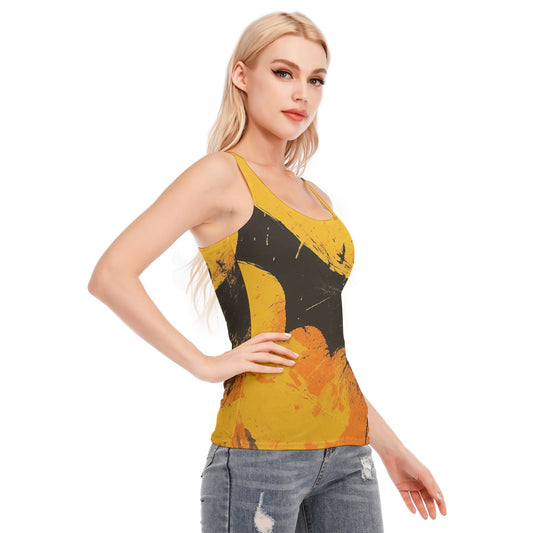 All-Over Print Women's Racer Vest | 190GSM Cotton