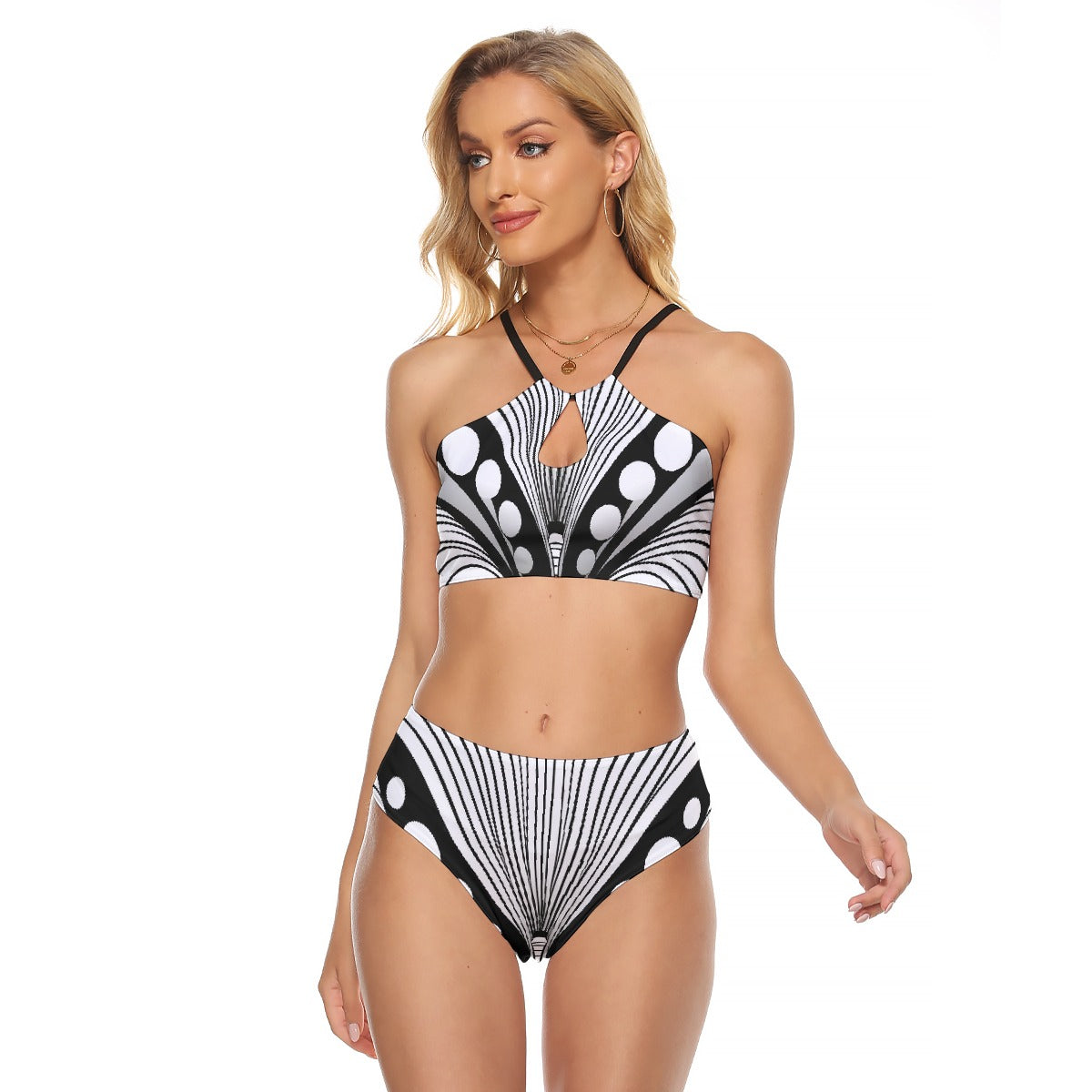 All-Over Print Women's Cami Keyhole One-piece Swimsuit