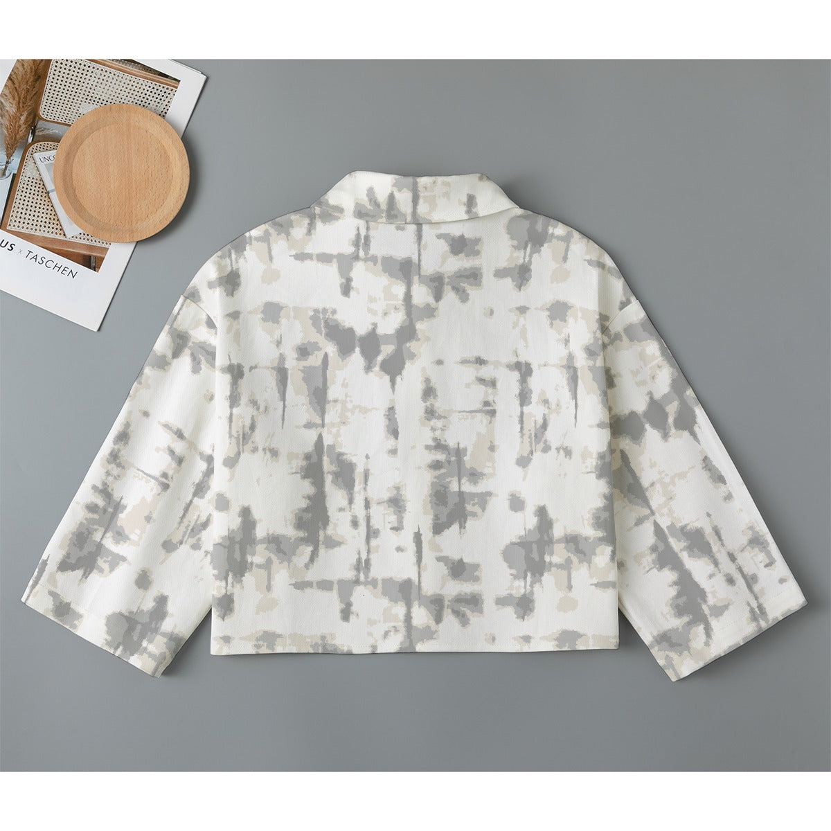 All-Over Print Women's Cropped Jacket | 245GSM Cotton