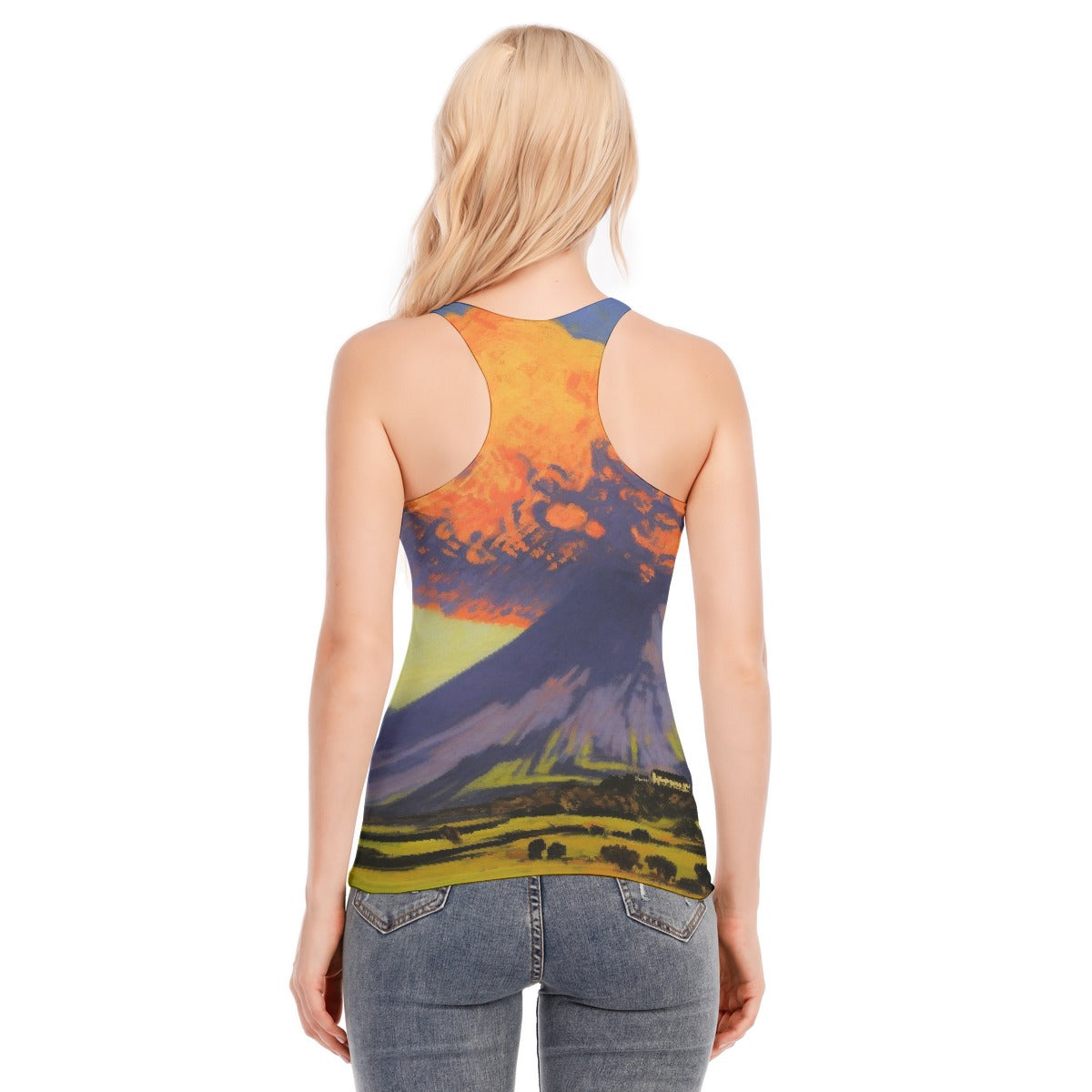 All-Over Print Women's Racer Vest | 190GSM Cotton
