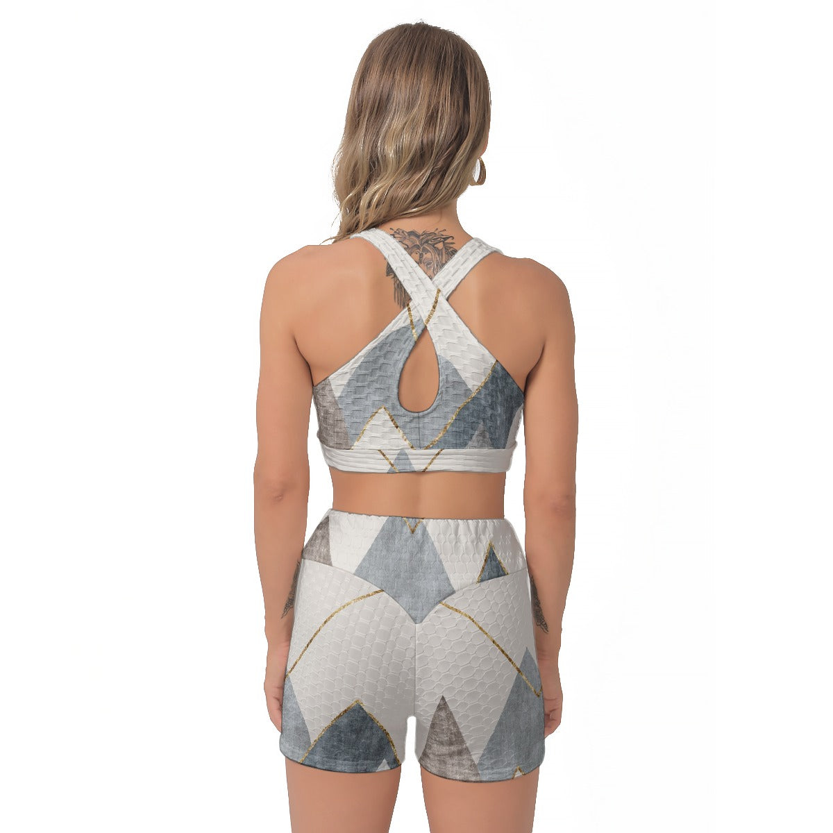 All-Over Print Women's Sports Bra Suit