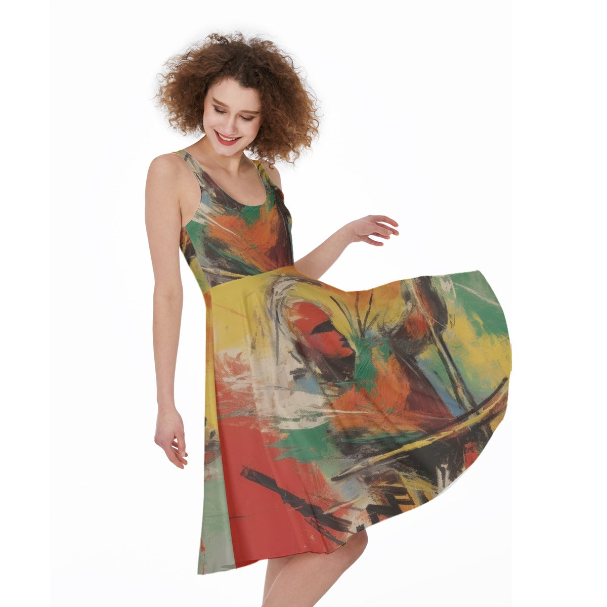 All-Over Print Women's Sleeveless Dress