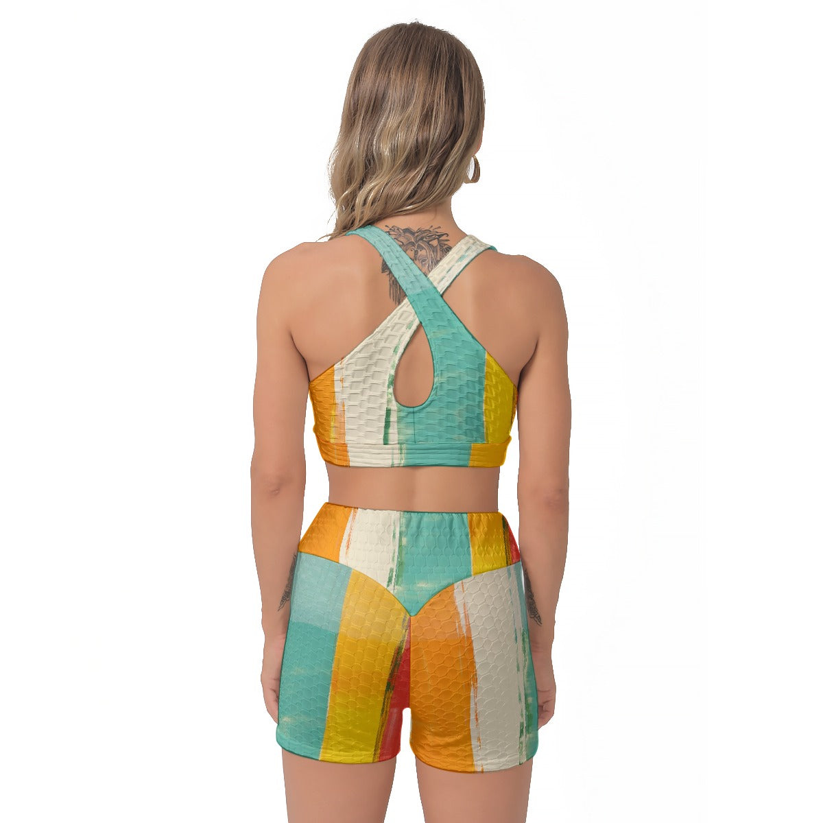 All-Over Print Women's Sports Bra Suit