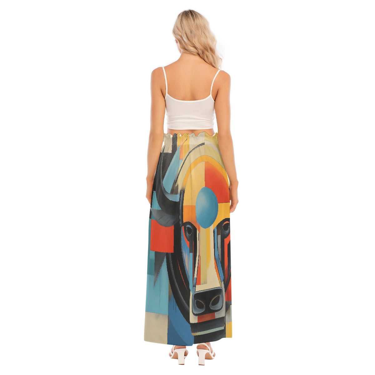All-Over Print Women's Side Split Skirt
