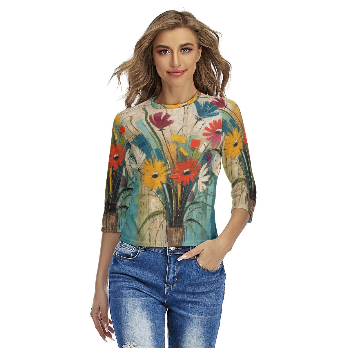 All-Over Print Women's Raglan Sleeves T-shirts