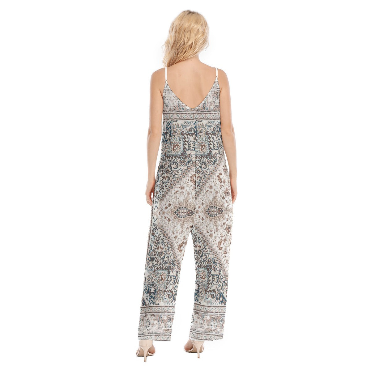 All-Over Print Women's Loose Cami Jumpsuit