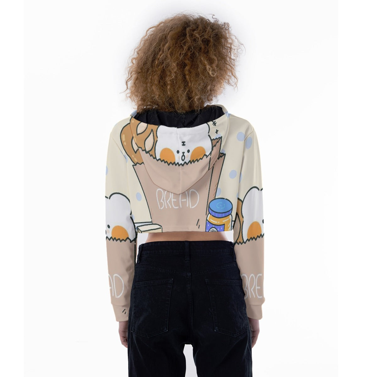All-Over Print Women's Crop Top Hoodie