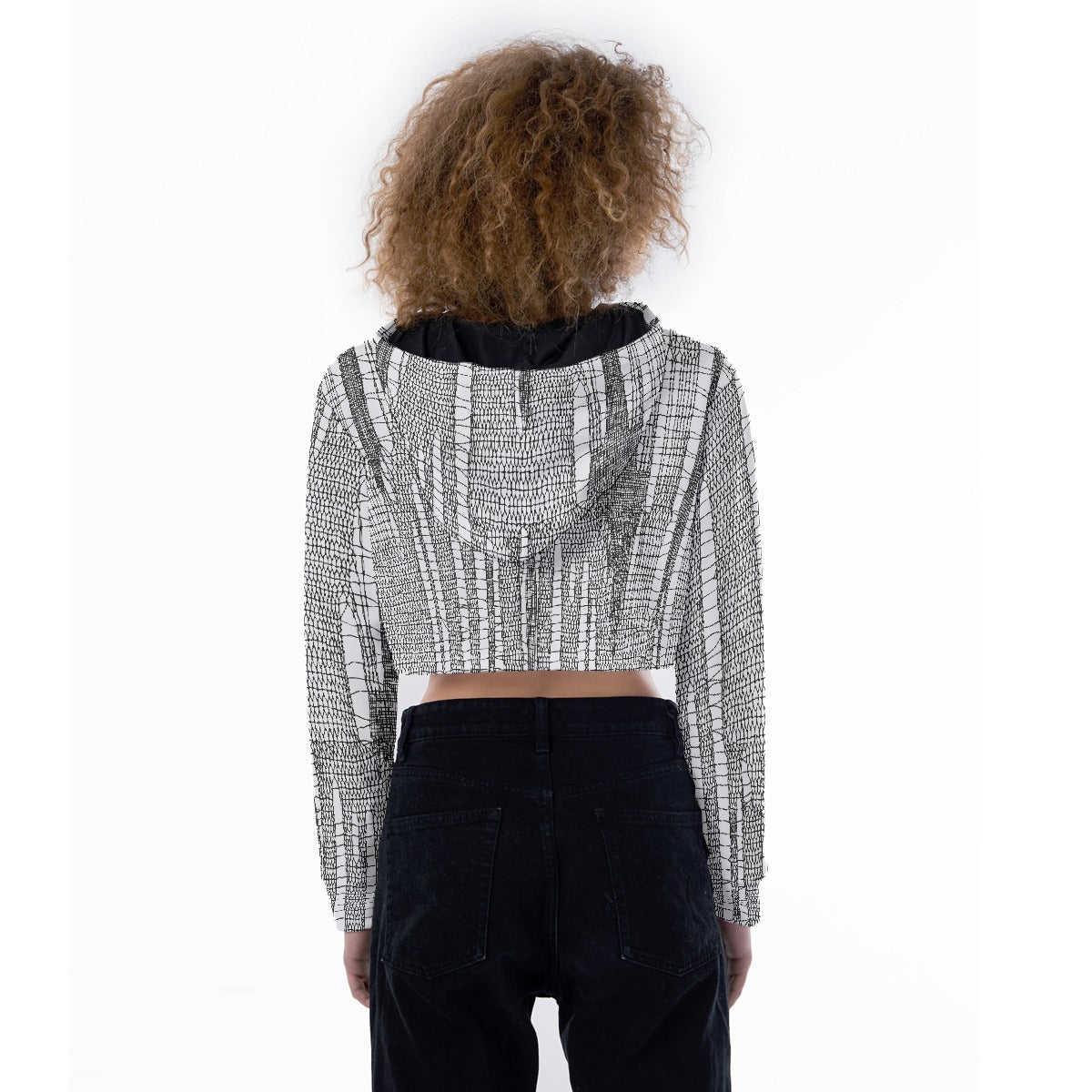 All-Over Print Women's Crop Top Hoodie