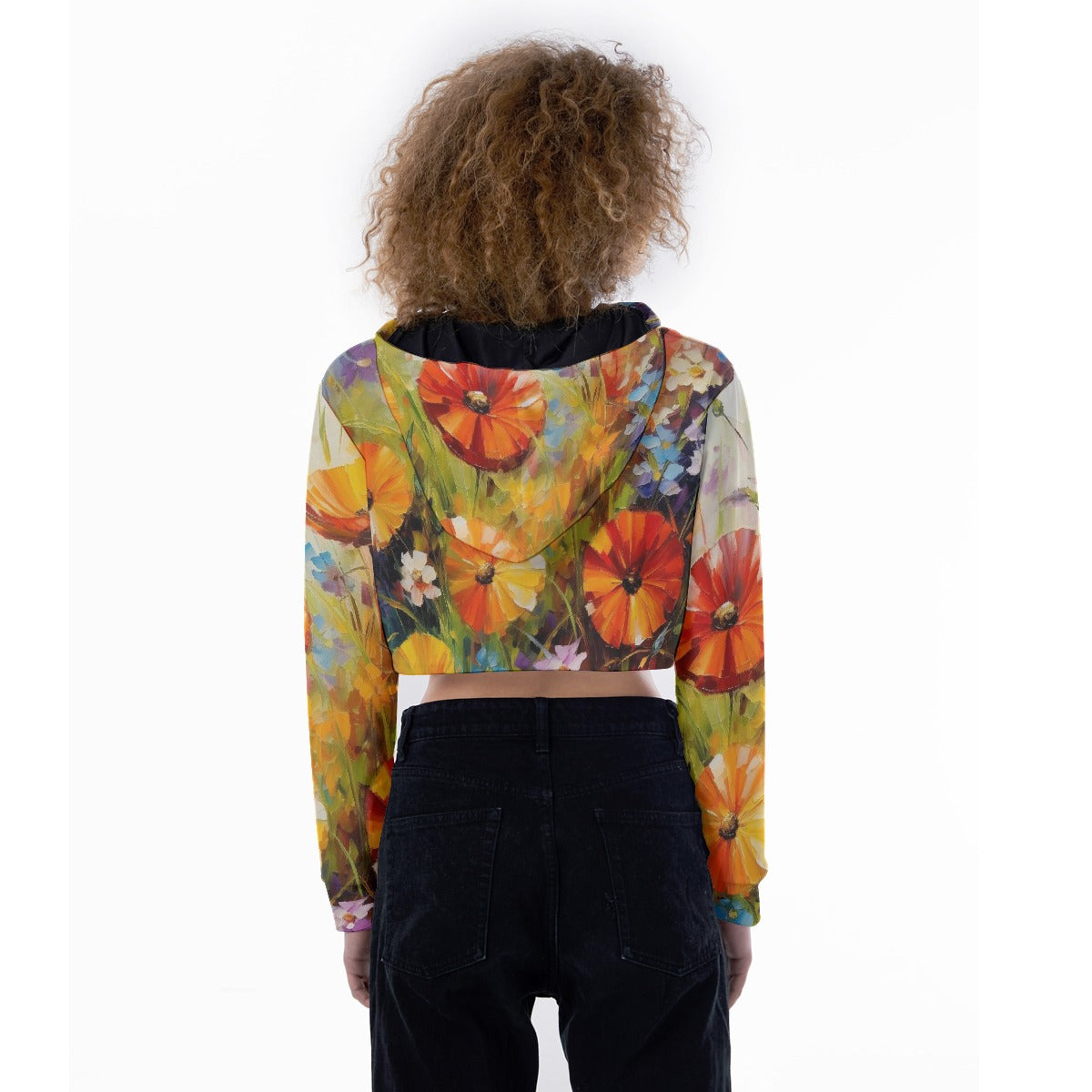 All-Over Print Women's Crop Top Hoodie