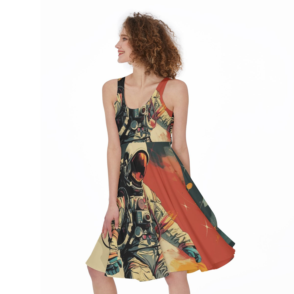 All-Over Print Women's Sleeveless Dress