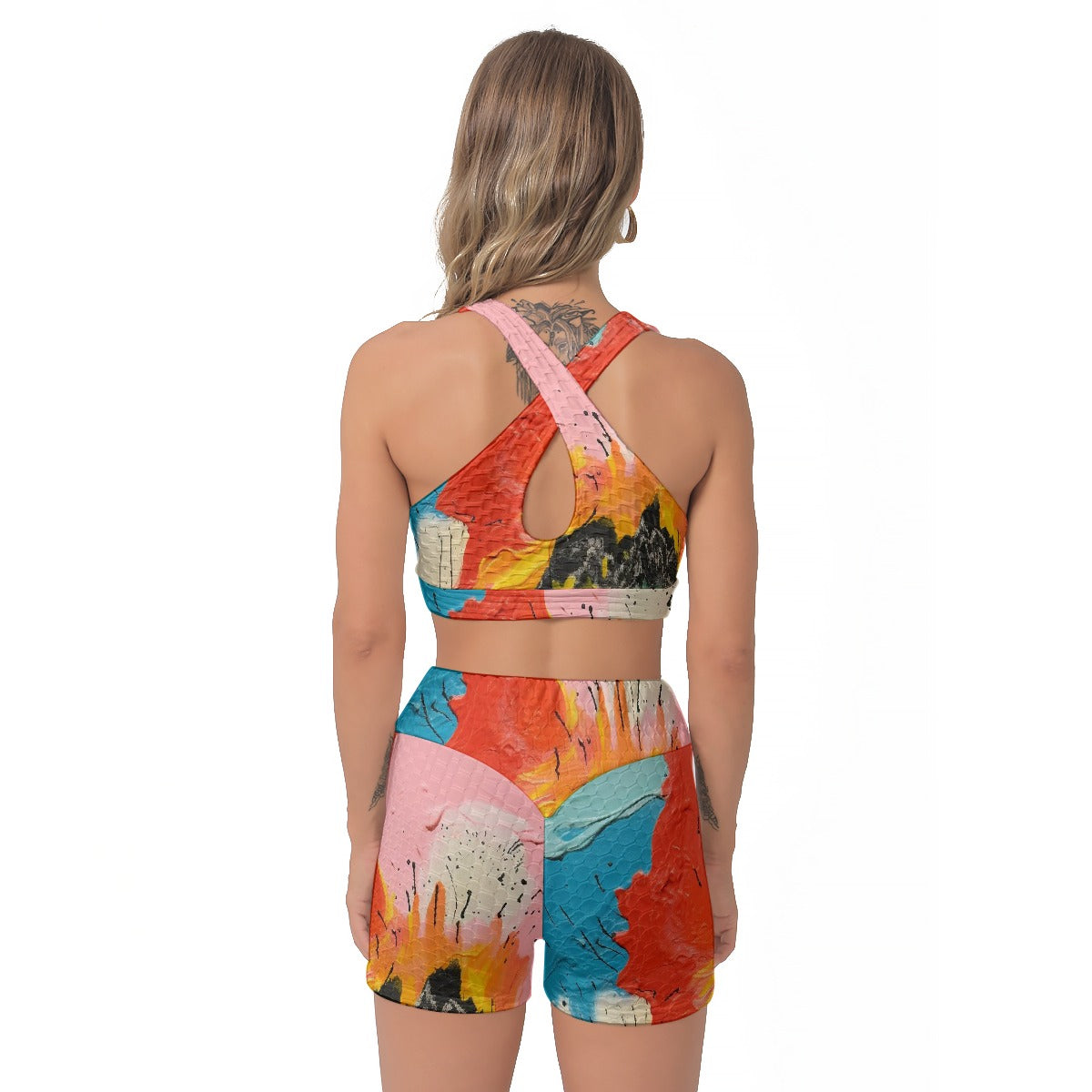 All-Over Print Women's Sports Bra Suit