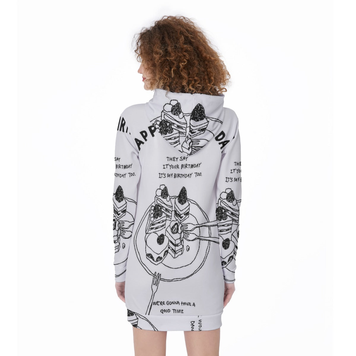All-Over Print Women's Long Hoodie