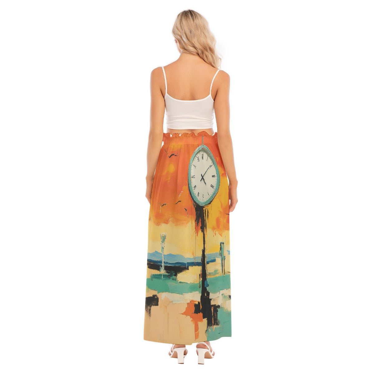 All-Over Print Women's Side Split Skirt