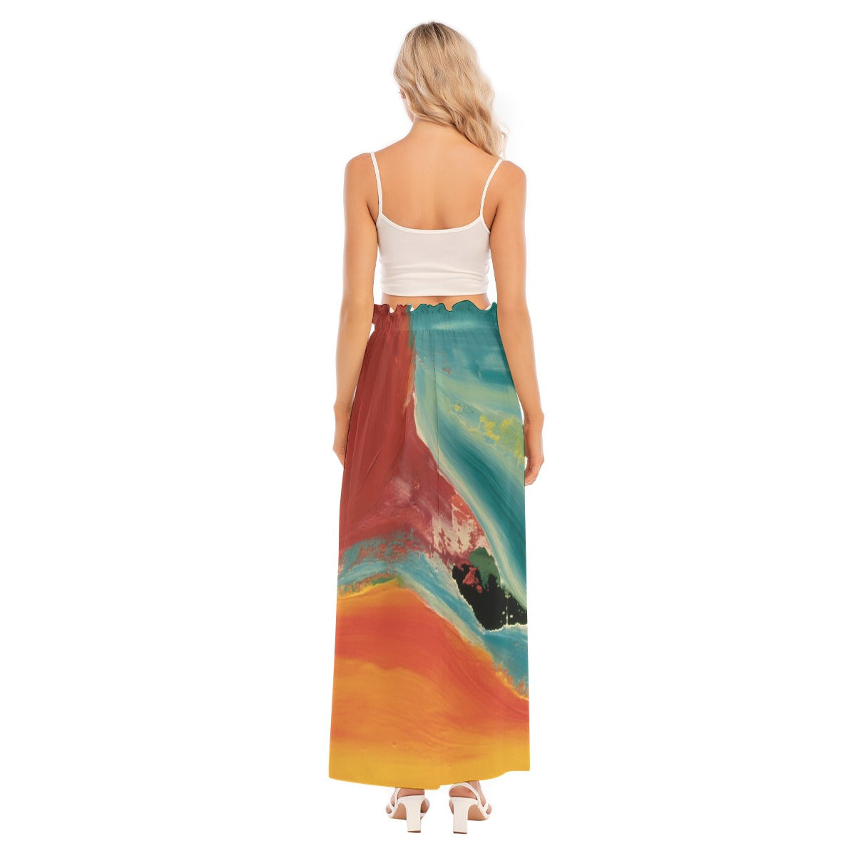 All-Over Print Women's Side Split Skirt