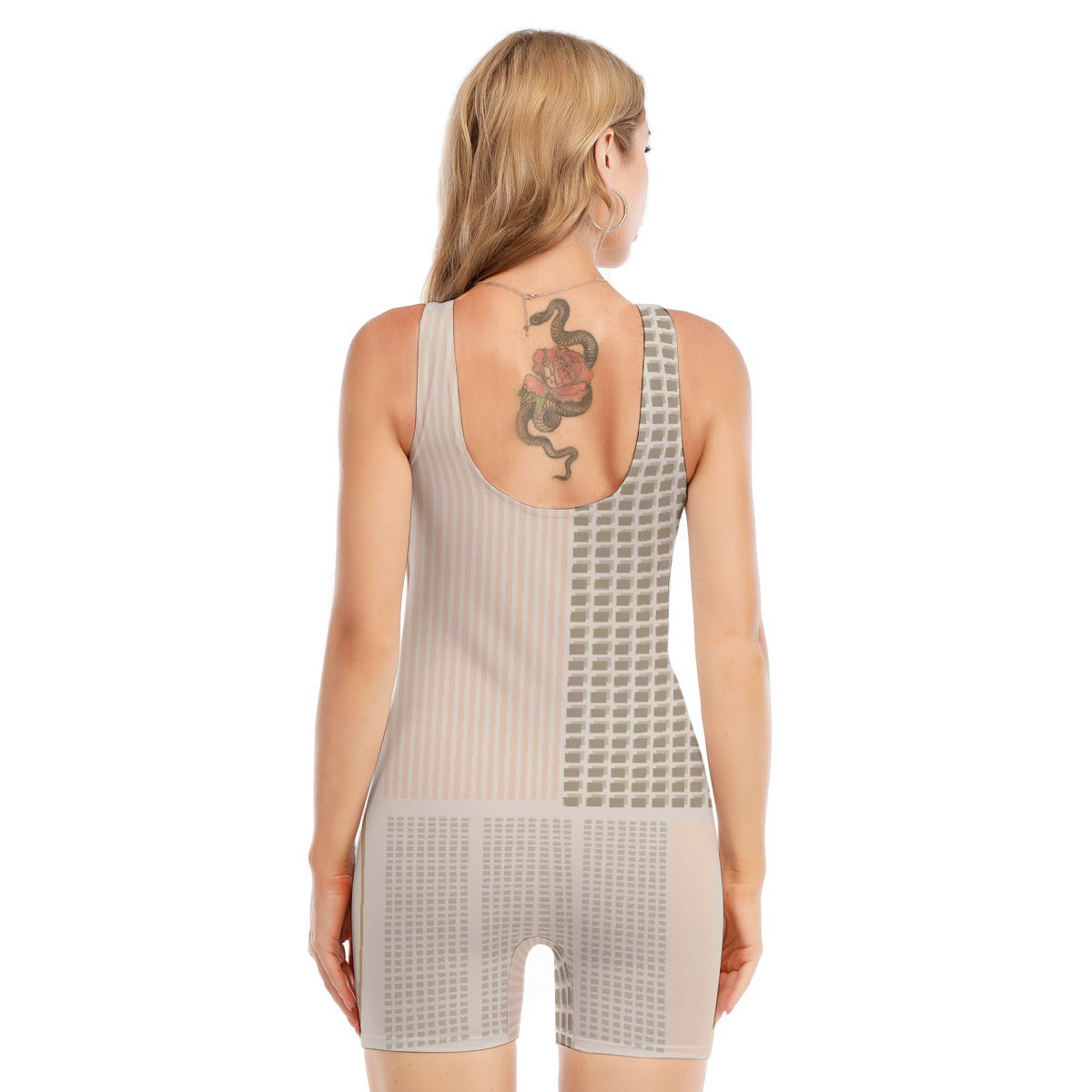All-Over Print Women's Sleeveless One-piece Swimsuit