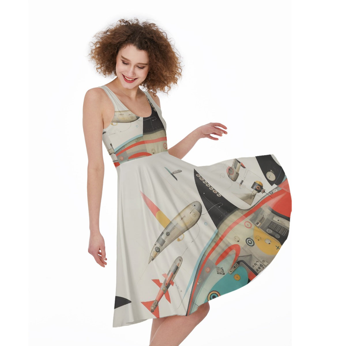 All-Over Print Women's Sleeveless Dress