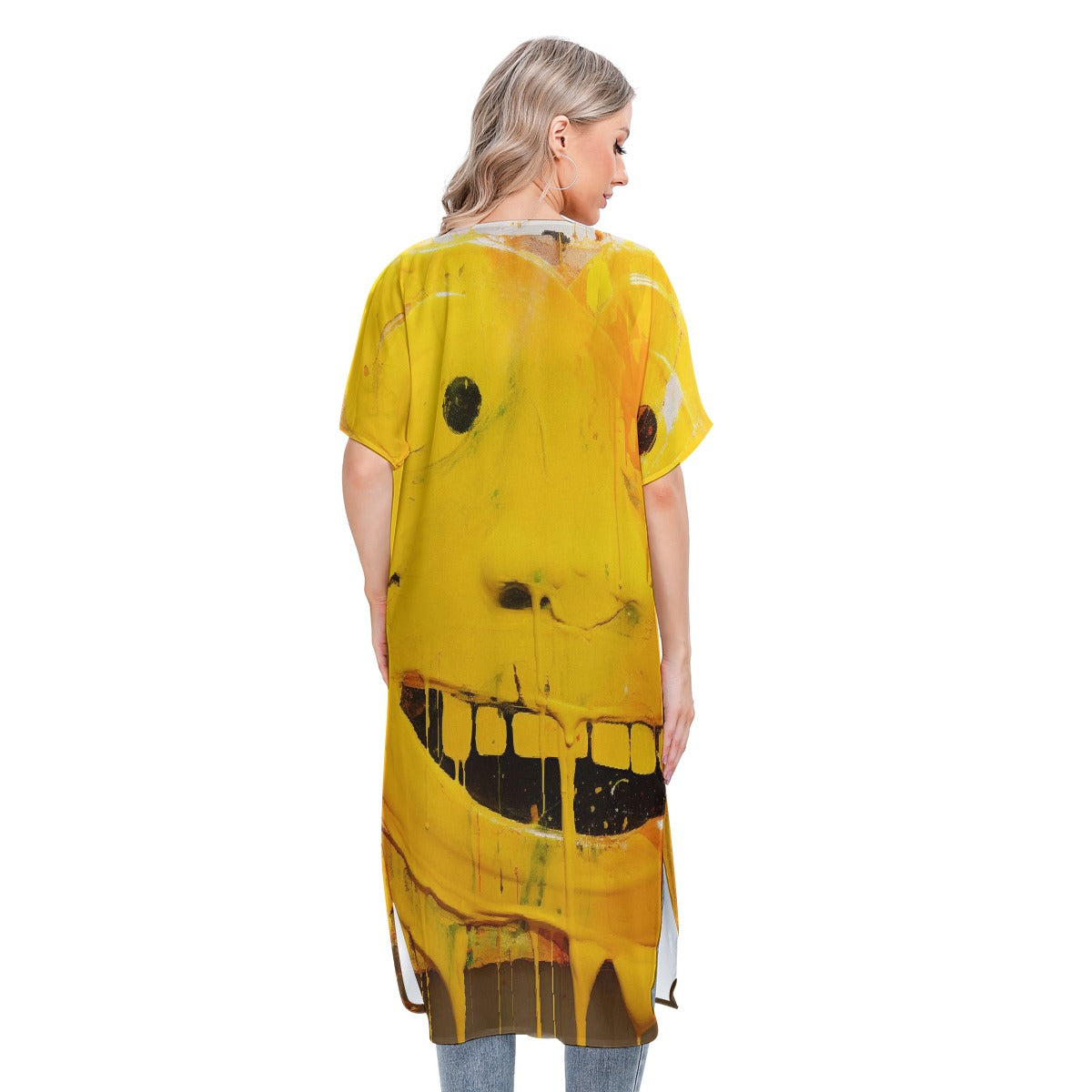 All-Over Print Women's Short Sleeve Cardigan