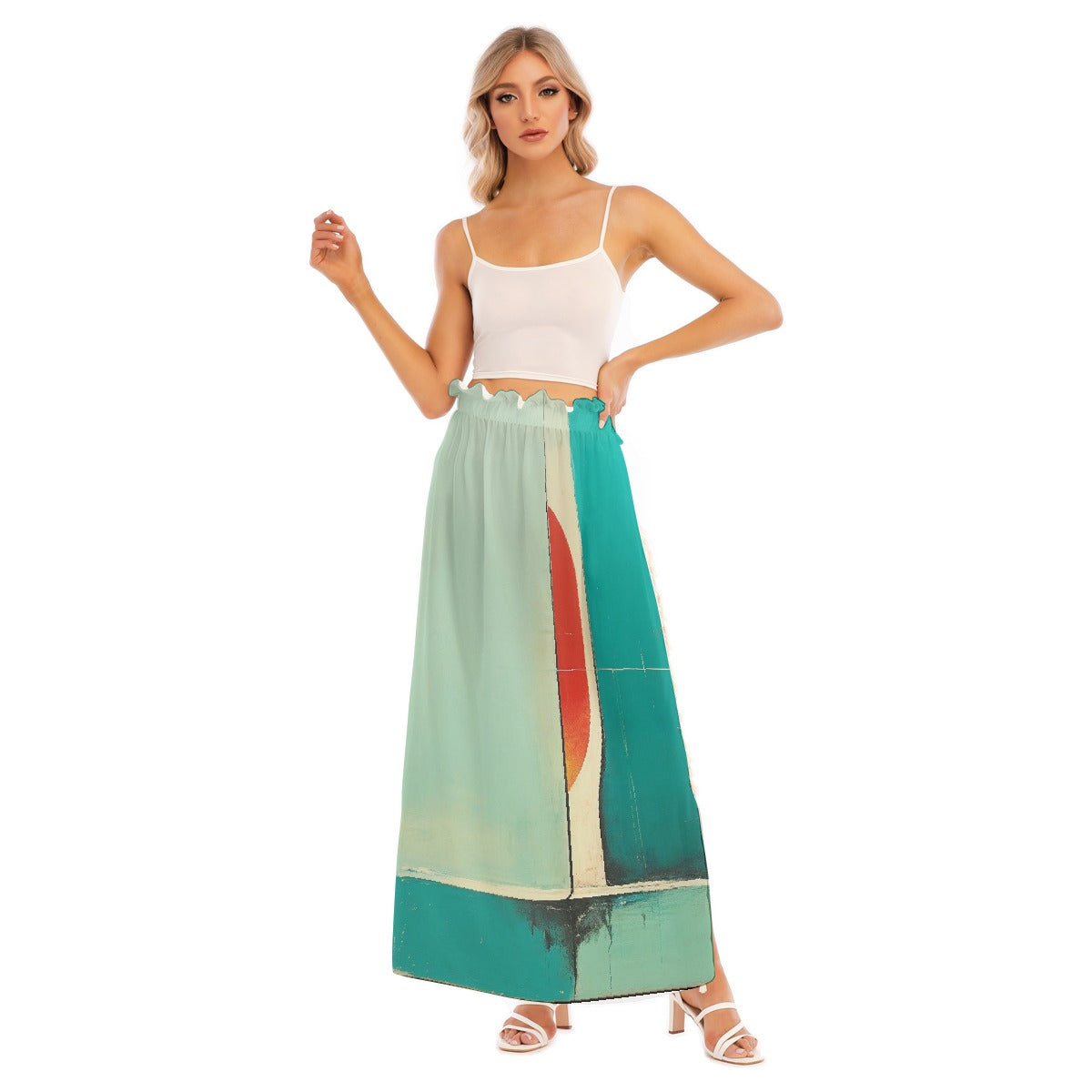 All-Over Print Women's Side Split Skirt