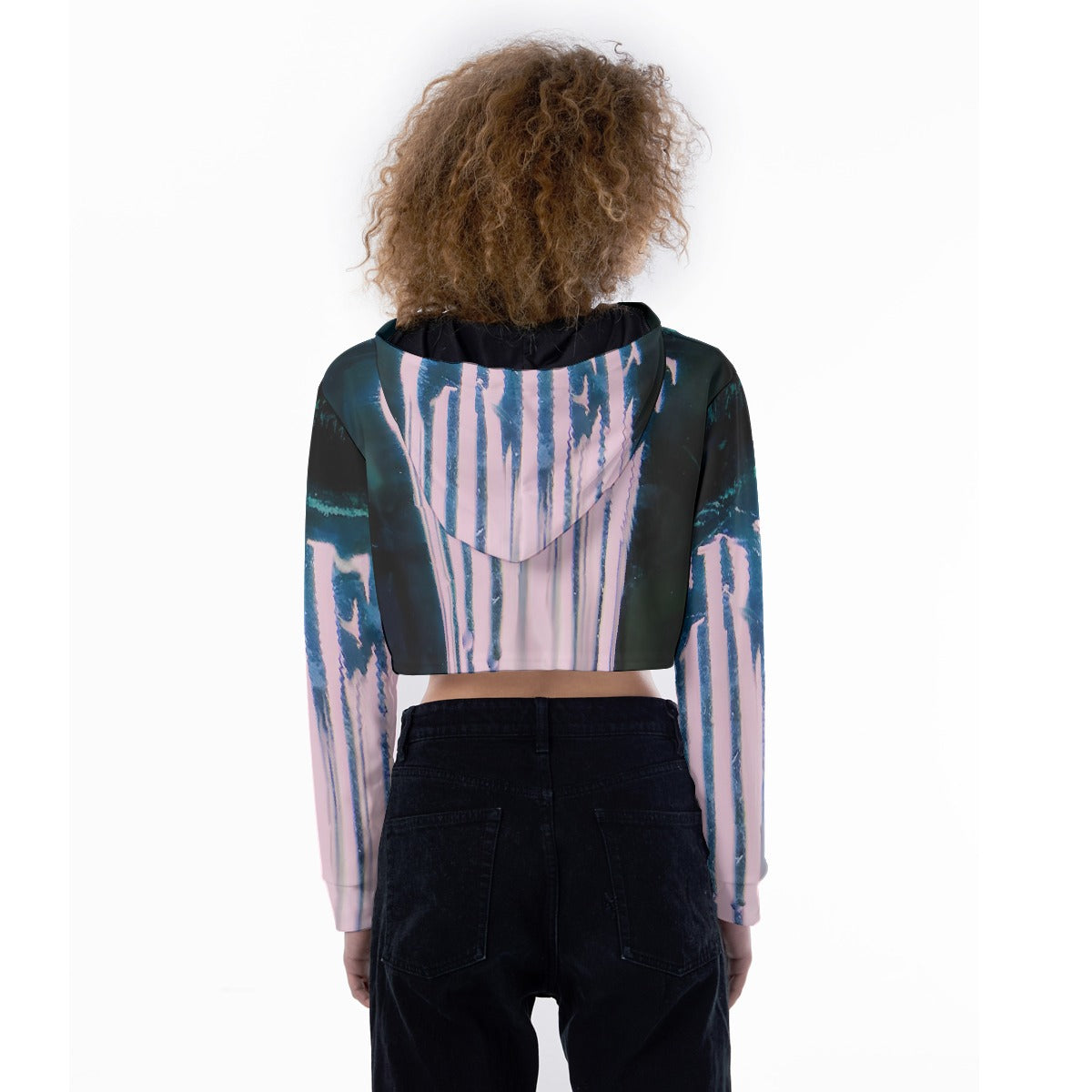 All-Over Print Women's Crop Top Hoodie