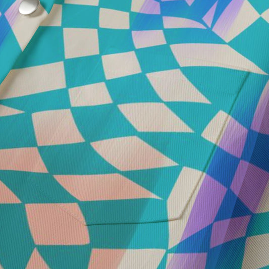 All-Over Print Women's Cropped Jacket | 245GSM Cotton