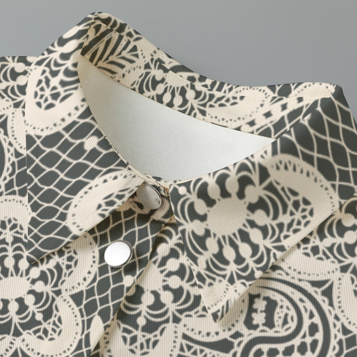 All-Over Print Women's Cropped Jacket | 245GSM Cotton