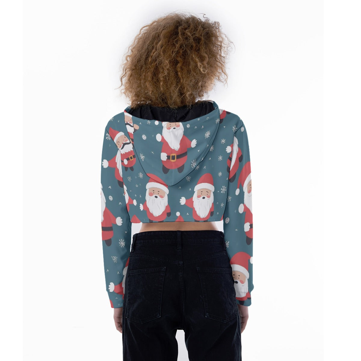 All-Over Print Women's Crop Top Hoodie