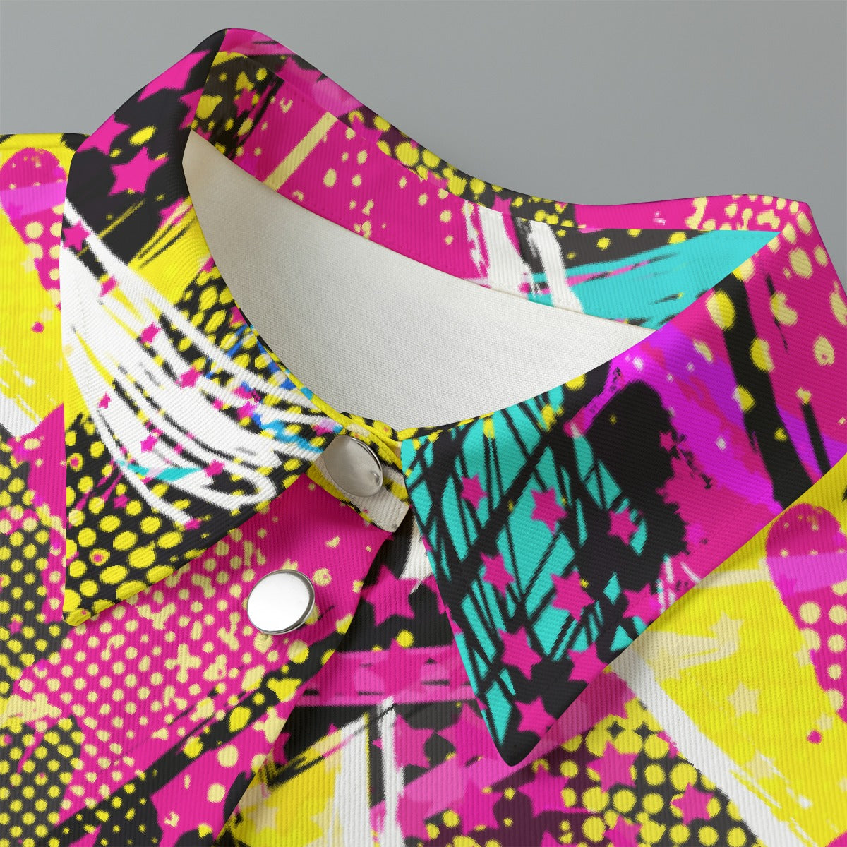 All-Over Print Women's Cropped Jacket | 245GSM Cotton