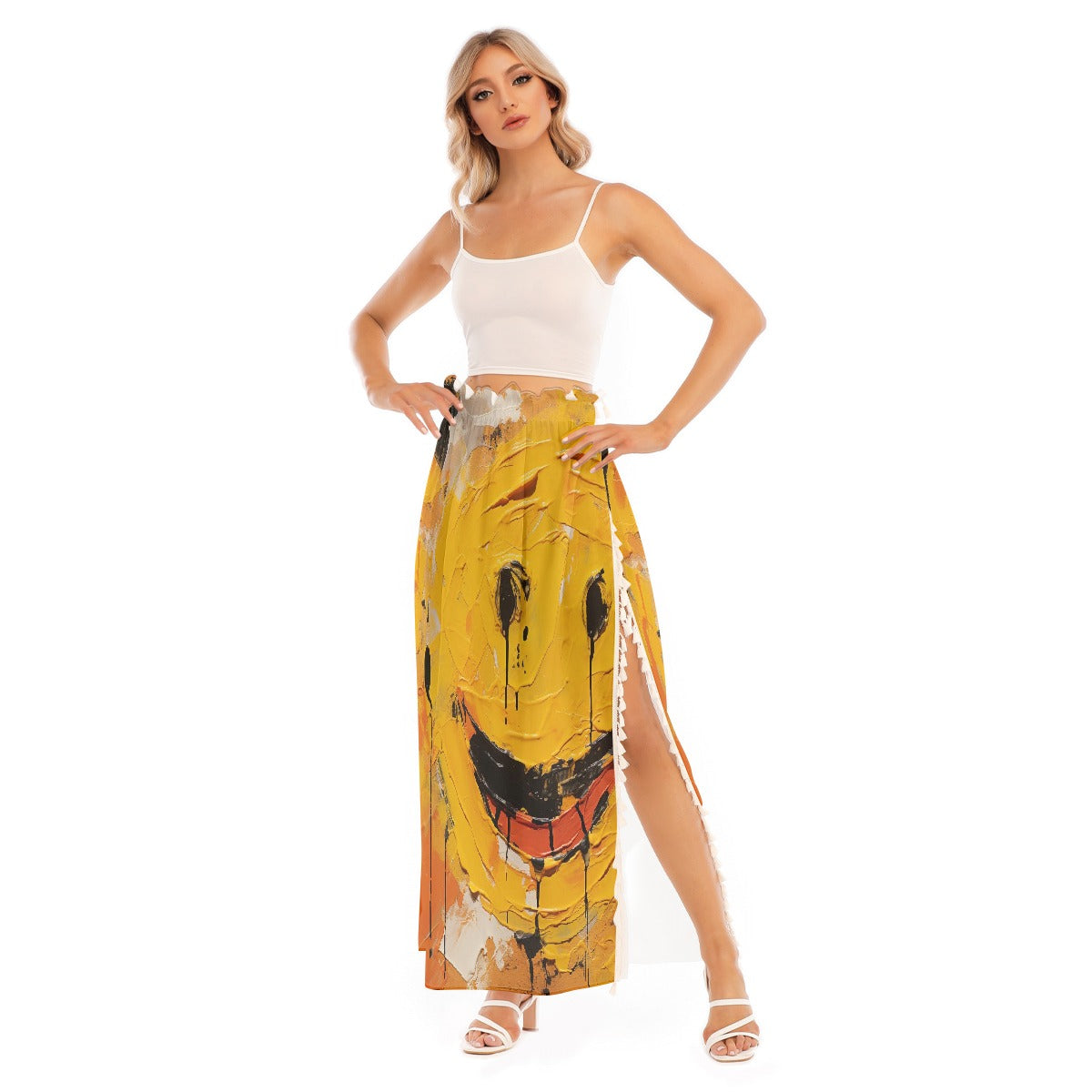 All-Over Print Women's Side Split Skirt
