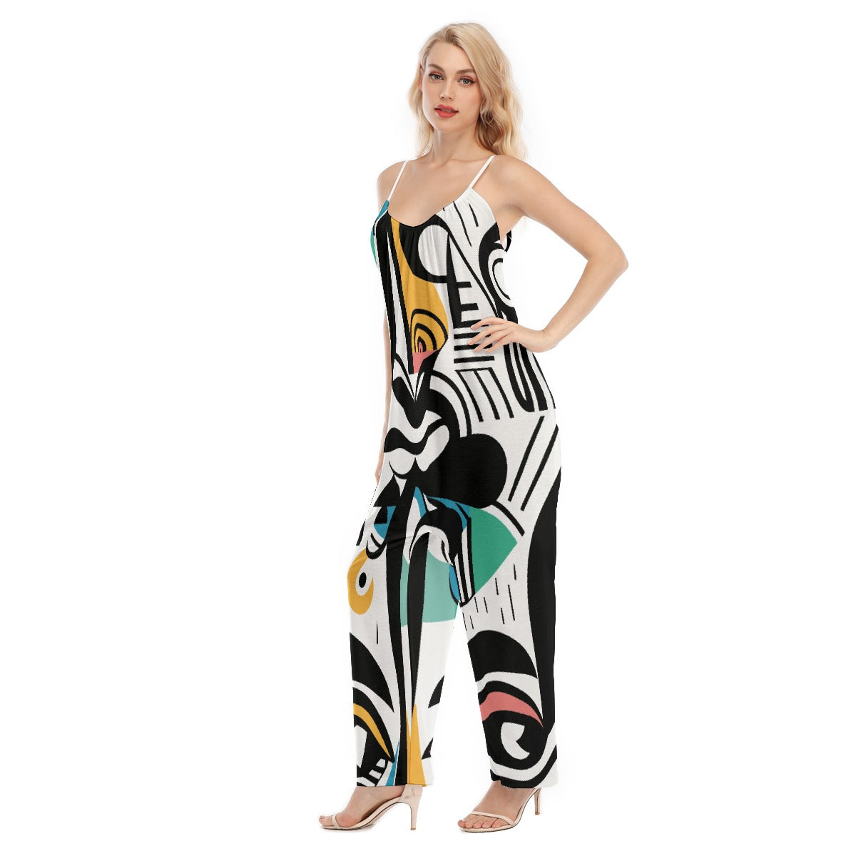All-Over Print Women's Loose Cami Jumpsuit