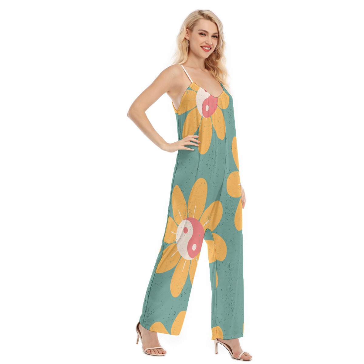 All-Over Print Women's Loose Cami Jumpsuit