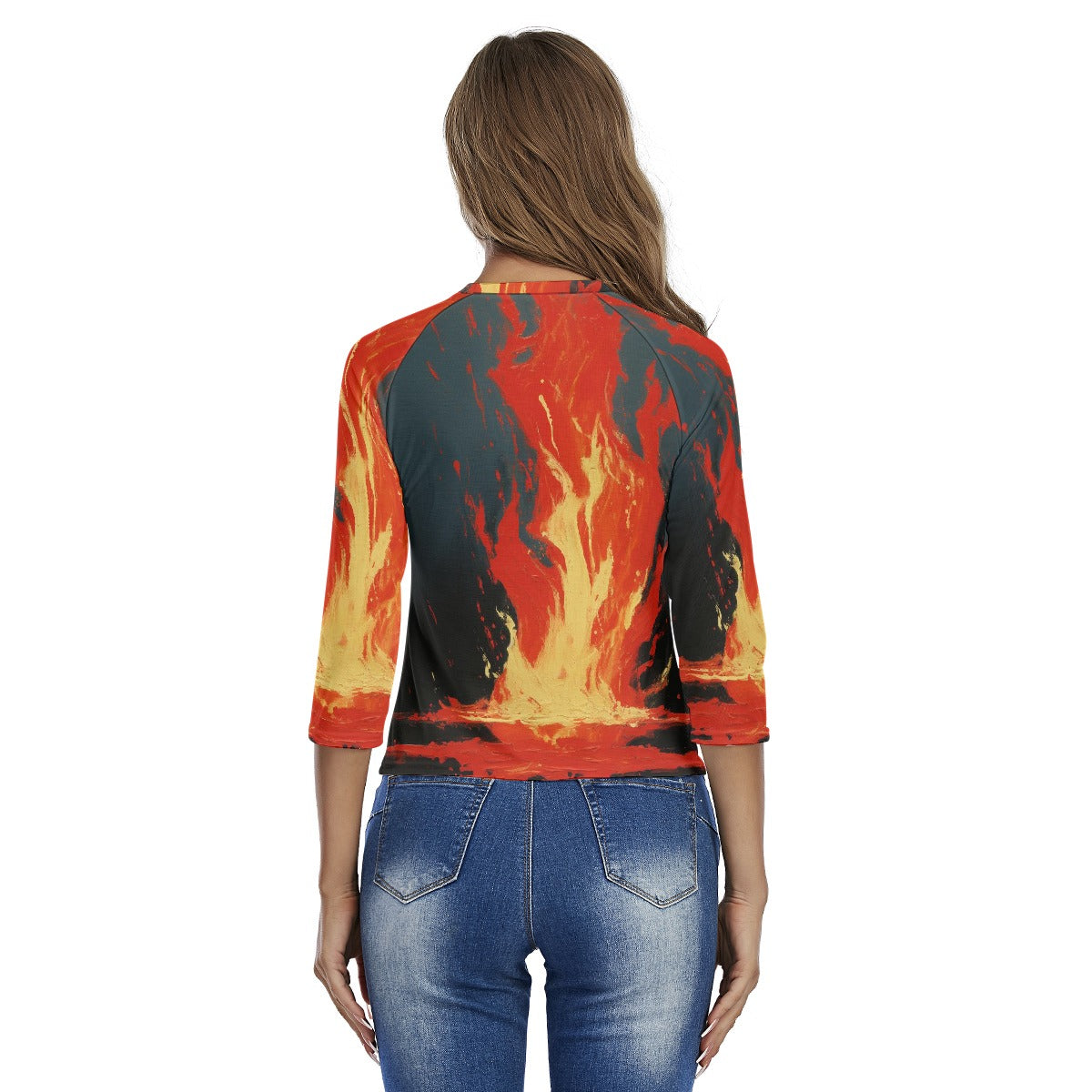 All-Over Print Women's Raglan Sleeves T-shirts