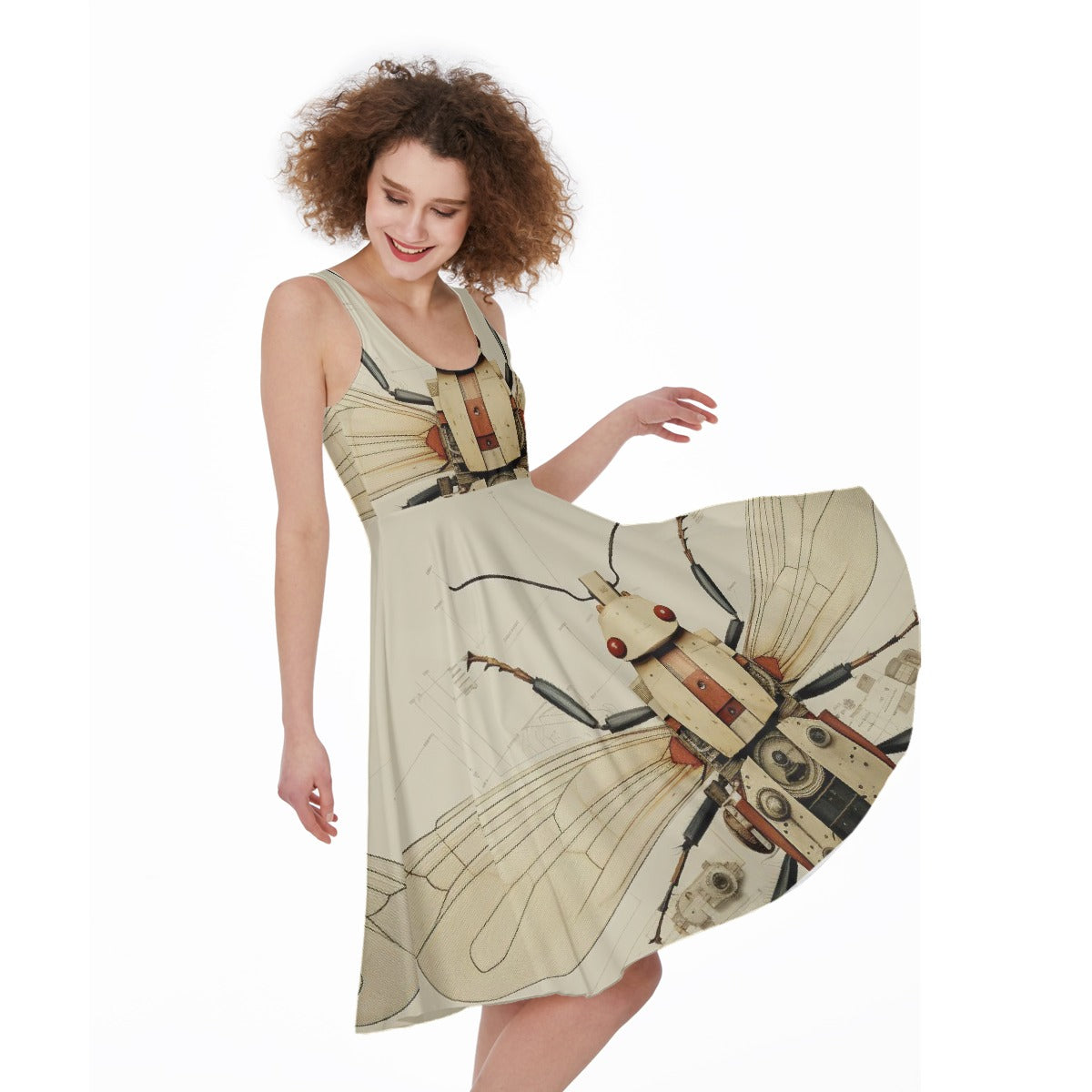 All-Over Print Women's Sleeveless Dress