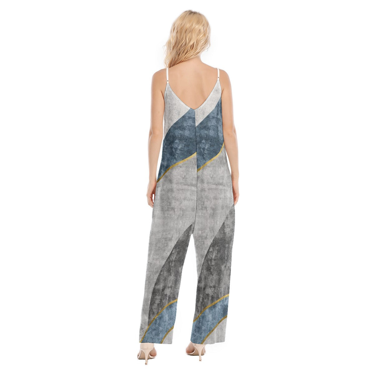 All-Over Print Women's Loose Cami Jumpsuit