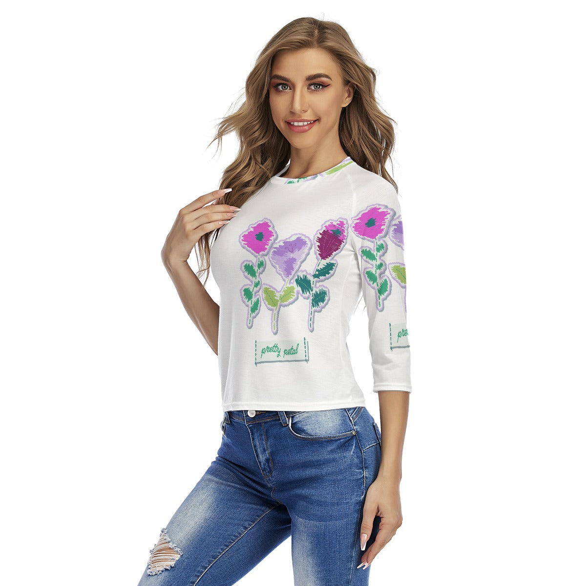 All-Over Print Women's Raglan Sleeves T-shirts