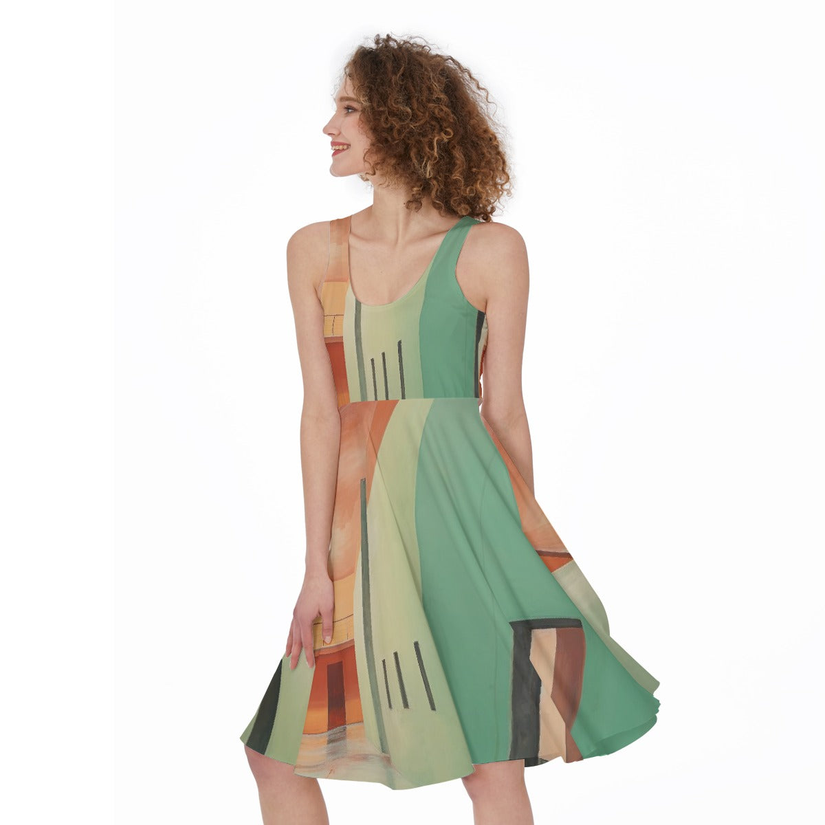 All-Over Print Women's Sleeveless Dress