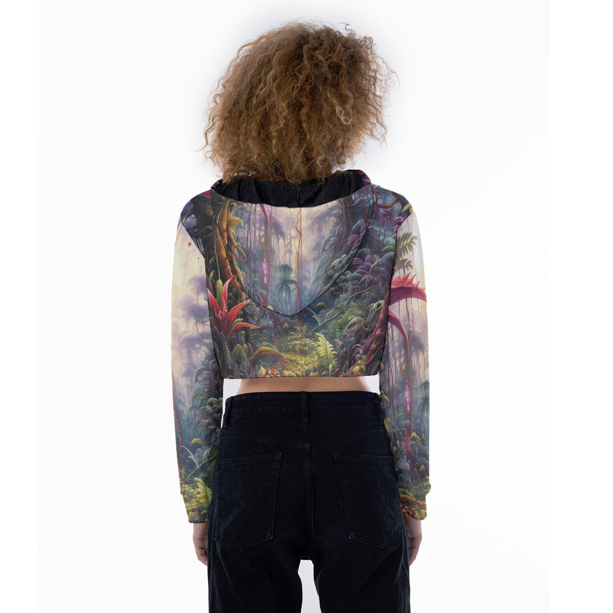 All-Over Print Women's Crop Top Hoodie