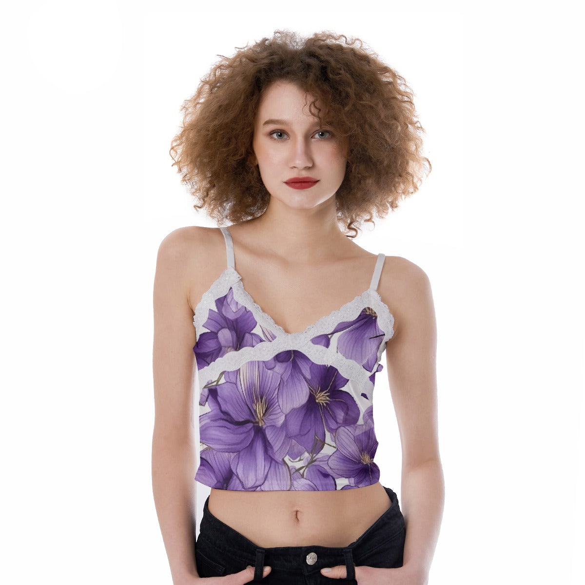 All-Over Print Women's Lace Camisole