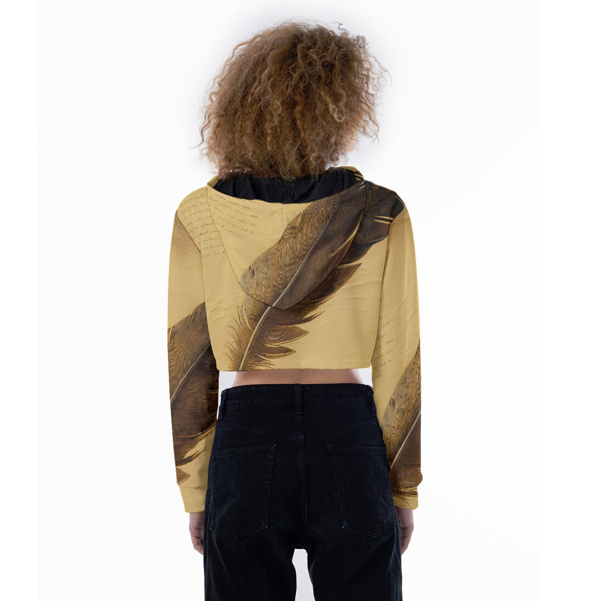All-Over Print Women's Crop Top Hoodie