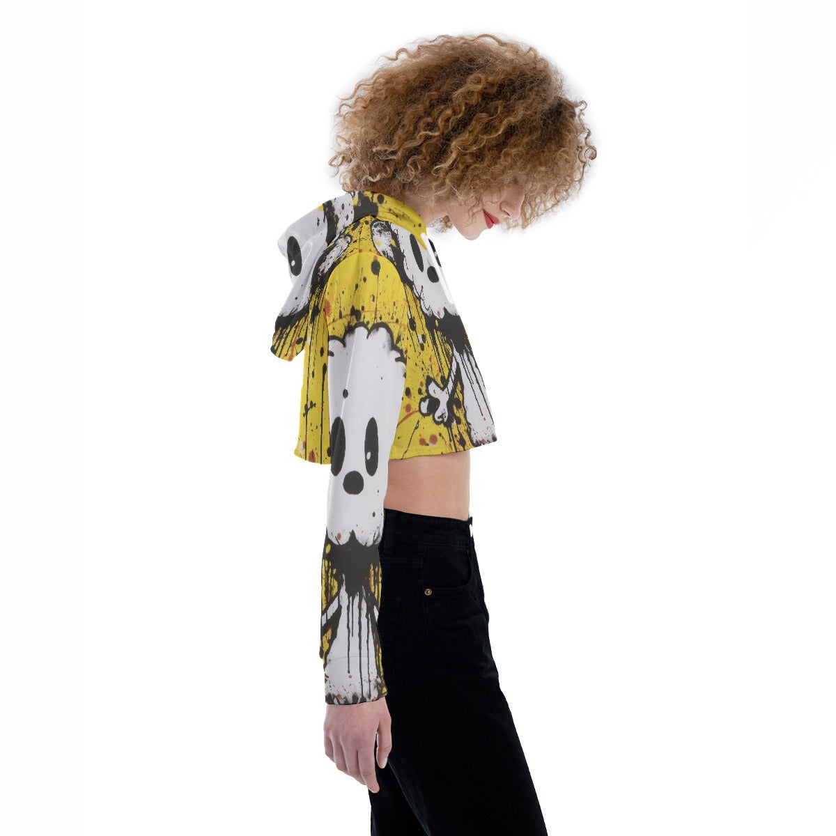 All-Over Print Women's Crop Top Hoodie