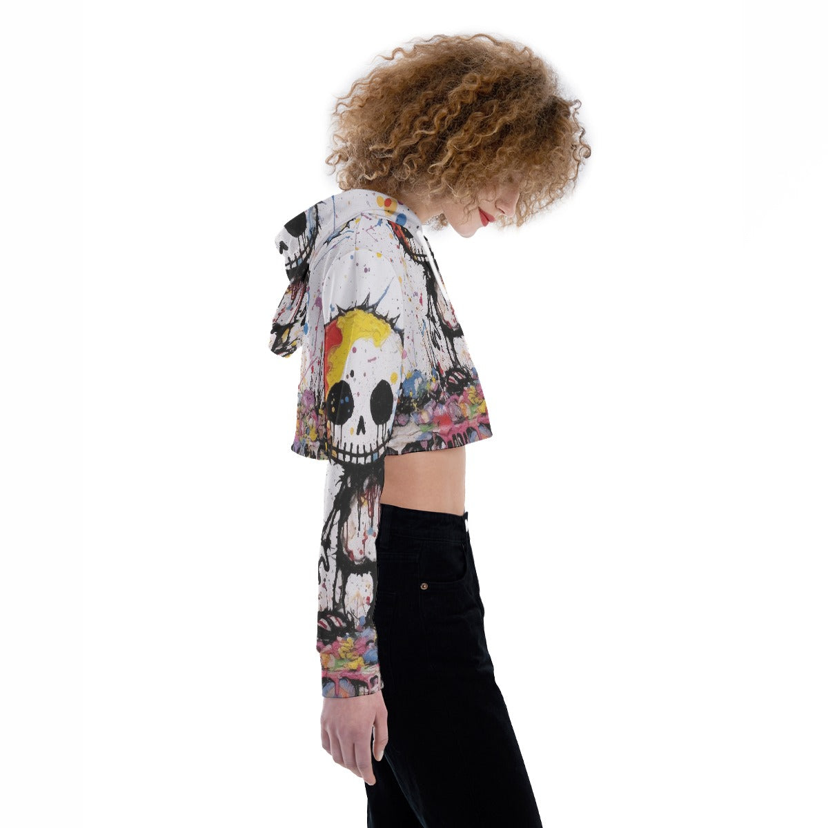 All-Over Print Women's Crop Top Hoodie