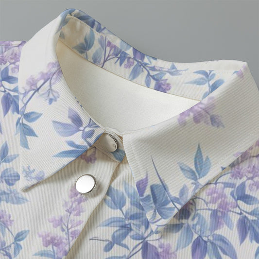 All-Over Print Women's Cropped Jacket | 245GSM Cotton