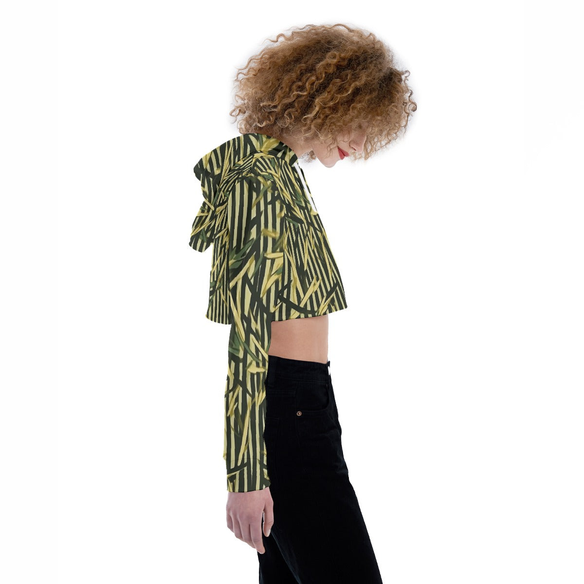 All-Over Print Women's Crop Top Hoodie