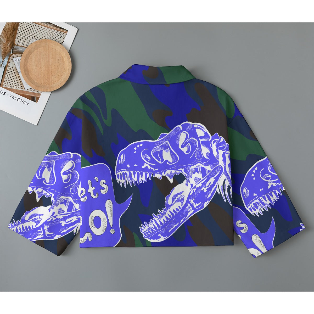 All-Over Print Women's Cropped Jacket | 245GSM Cotton