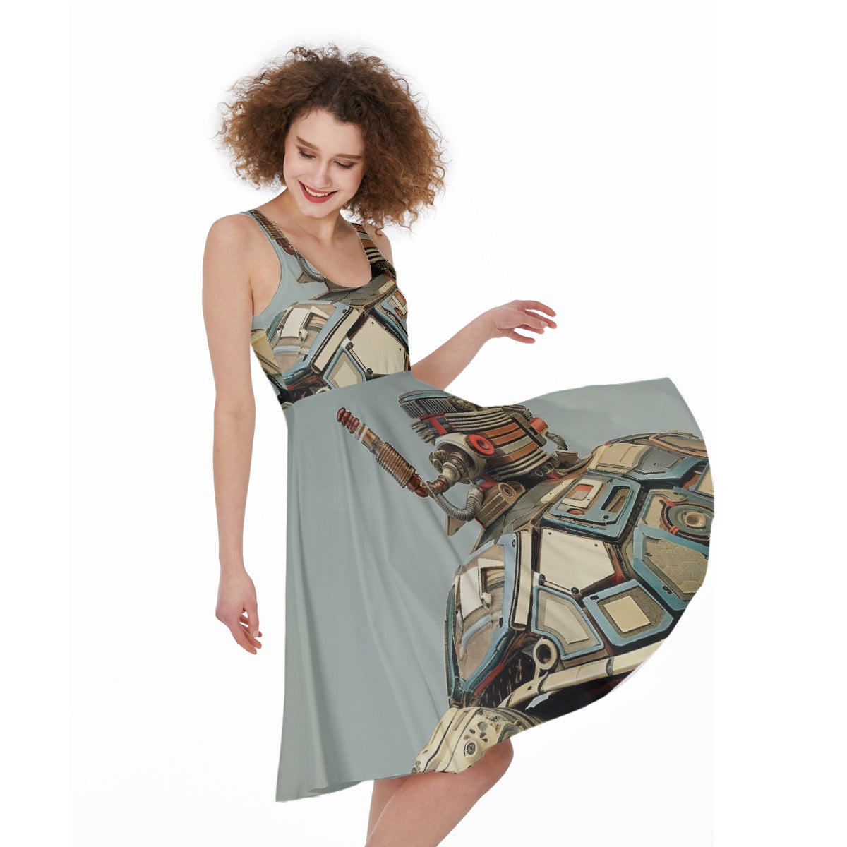 All-Over Print Women's Sleeveless Dress