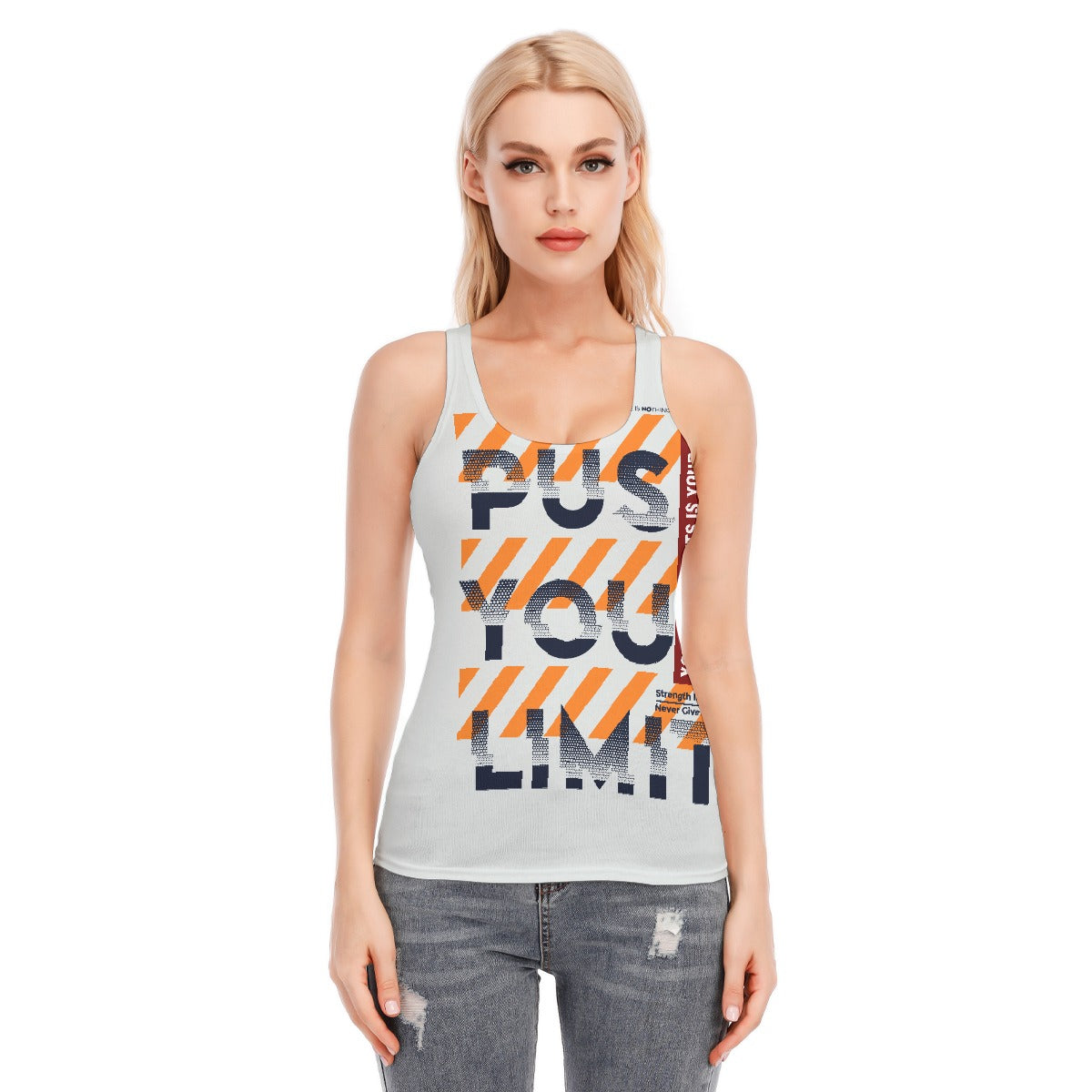 All-Over Print Women's Racer Vest | 190GSM Cotton