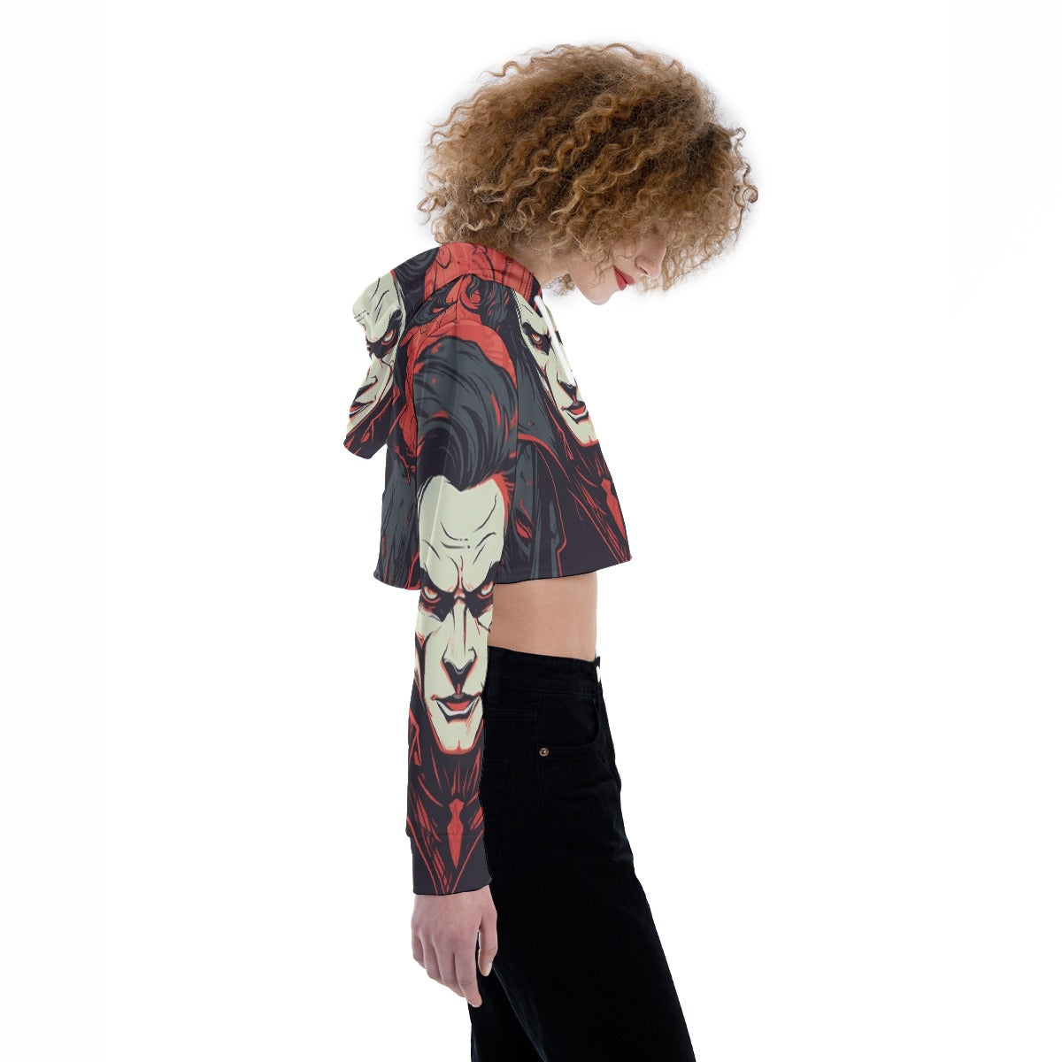 All-Over Print Women's Crop Top Hoodie