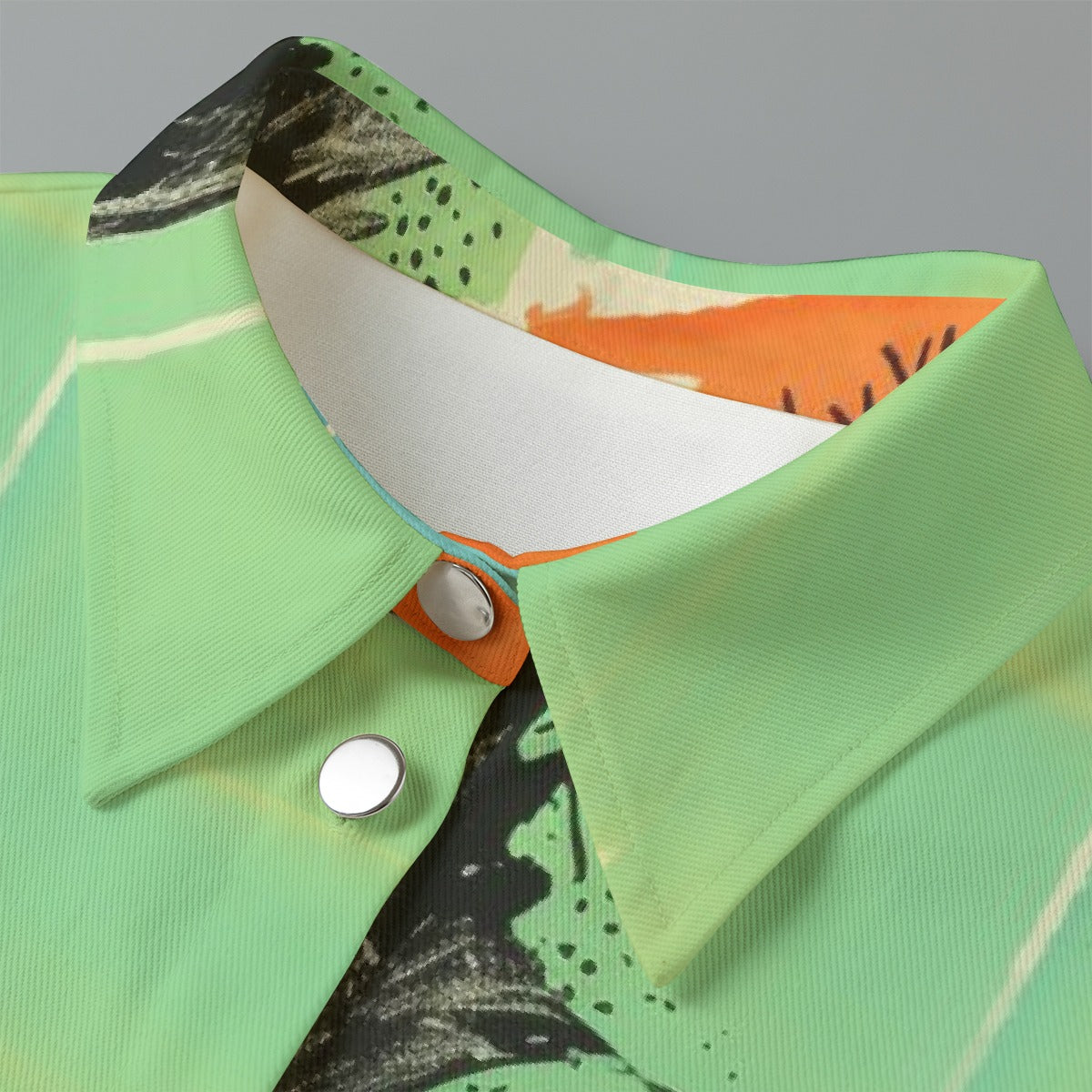 All-Over Print Women's Cropped Jacket | 245GSM Cotton