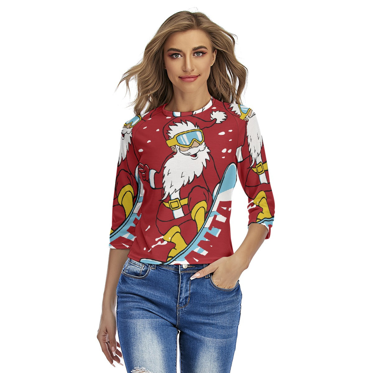 All-Over Print Women's Raglan Sleeves T-shirts