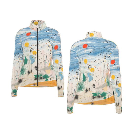 All-Over Print Women's Long Sleeve Thumbhole Jacket